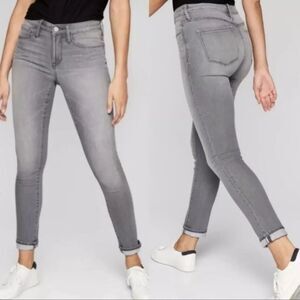 Athleta Women's Size 0 Sculptek Skinny Mid Rise Jeans ~ Grey Wash